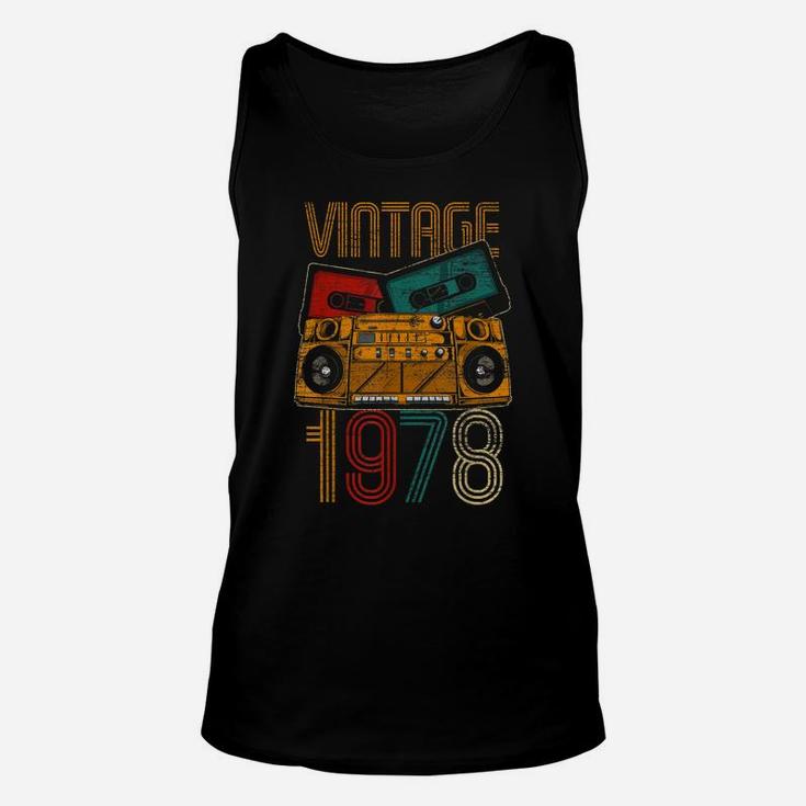 41St Birthday Gifts - Years Old Vintage 1978 Unisex Tank Top