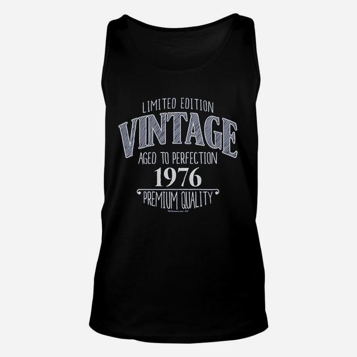 45Th Birthday For Men Vintage 1976 Aged Perfection Unisex Tank Top