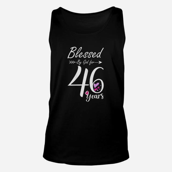 46Th Birthday Gift And Blessed For 46 Years Birthday Unisex Tank Top