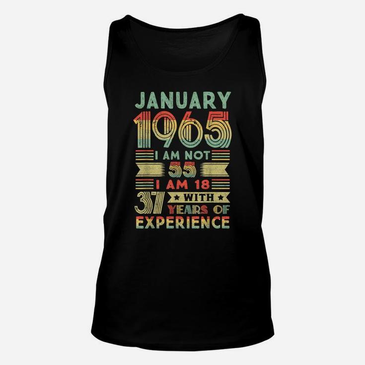 55 Year Old Gift 55Th Birthday Gift January 1965 Unisex Tank Top