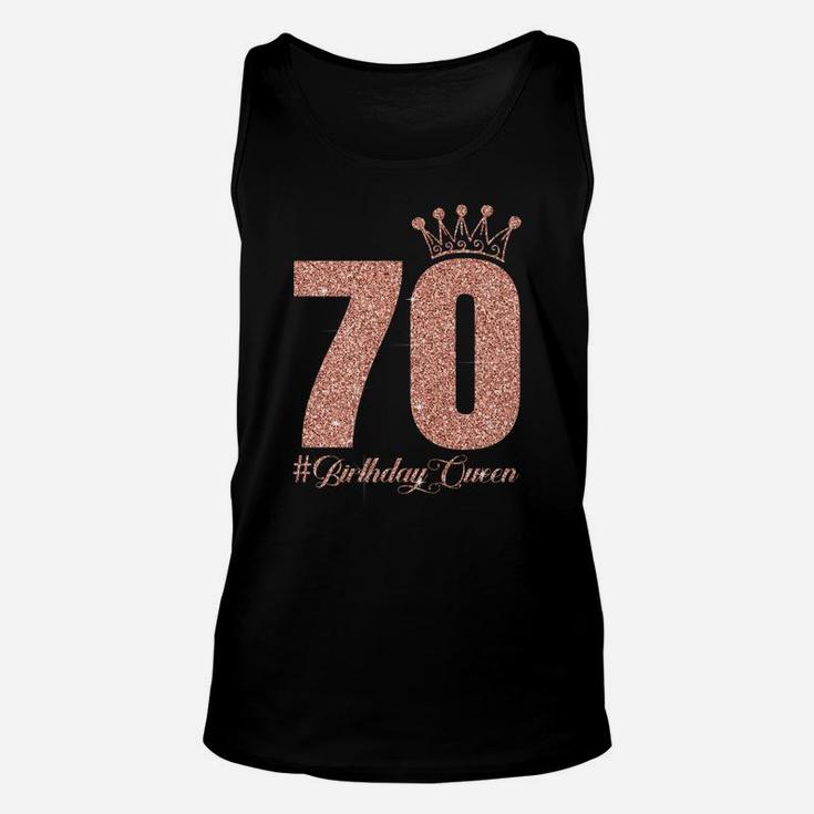 70 Years Old 70Th Birthday For Women Queen 70 & Fabulous Unisex Tank Top
