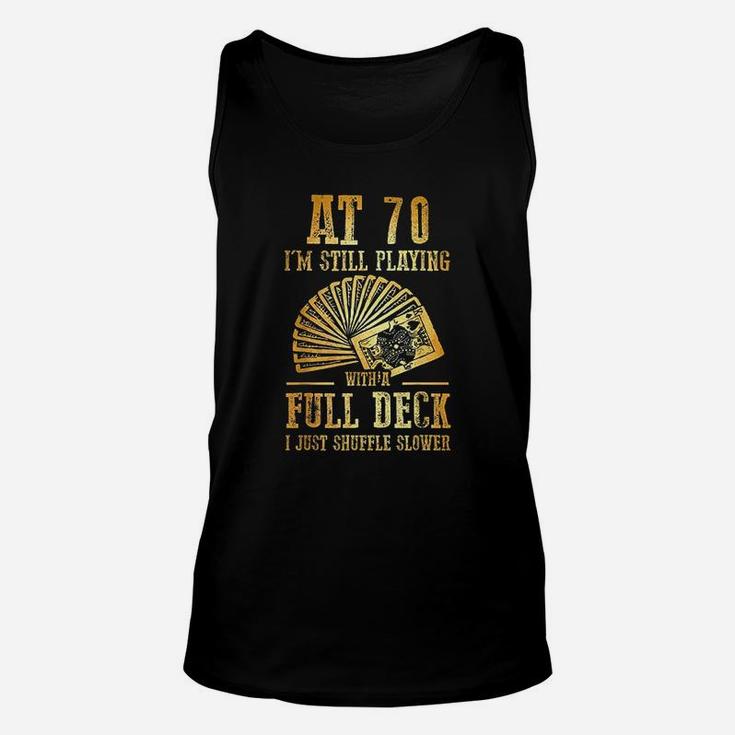 70Th Birthday Gift 70 Year Old Cards Unisex Tank Top