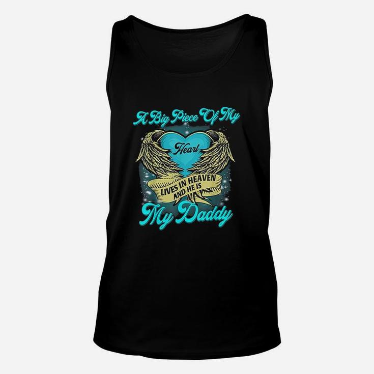 A Big Piece Of My Heart Lives In Heaven And He Is My Daddy Unisex Tank Top