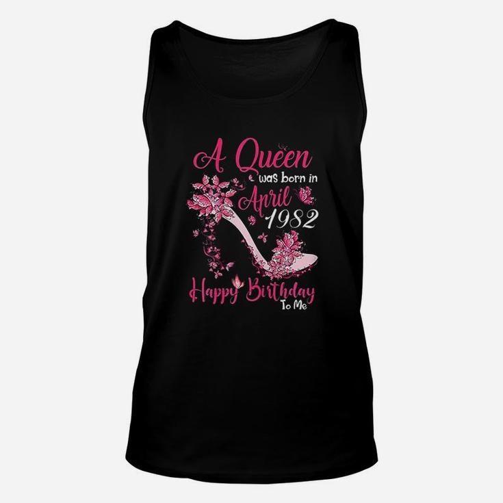 A Queen Was Born In April 1982 39Th Birthday Unisex Tank Top
