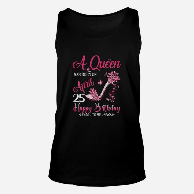 A Queen Was Born On April 25 Unisex Tank Top