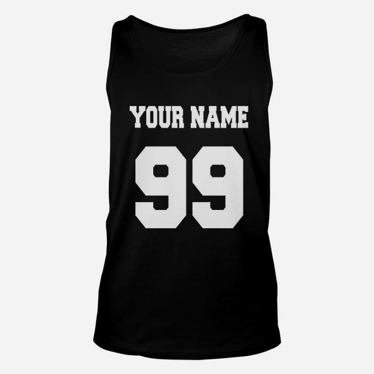 Add Your Name And Number Unisex Tank Top