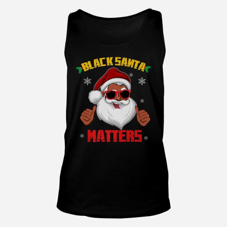 African American Santa Black Matters Christmas Gift Unisex Tank Top