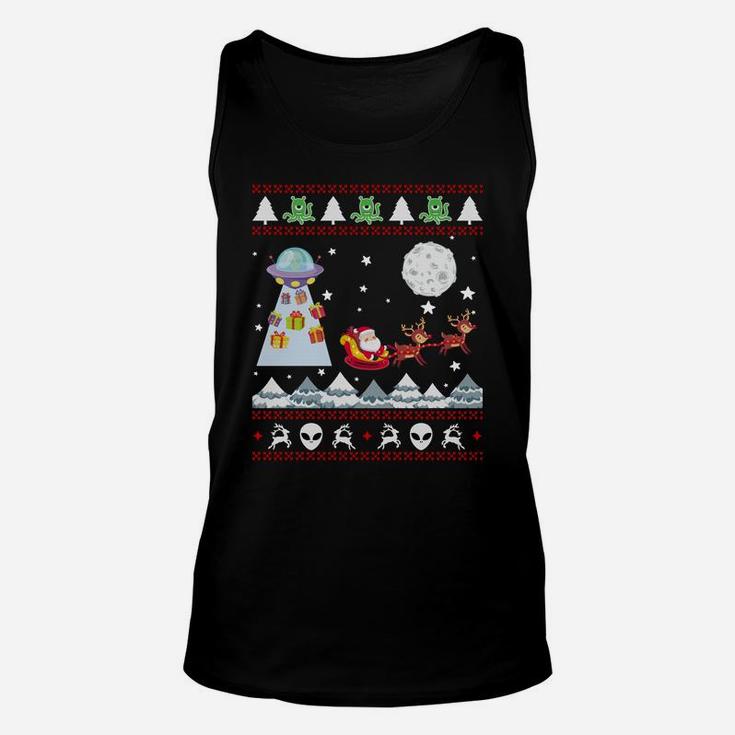 Alien And Santa Christmas Gifts Sweatshirts For Women Men Sweatshirt Unisex Tank Top