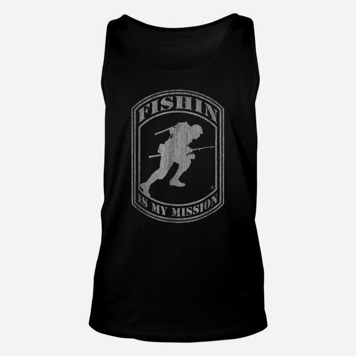 American Bass Soldier  Military Fishing Design 07 Unisex Tank Top
