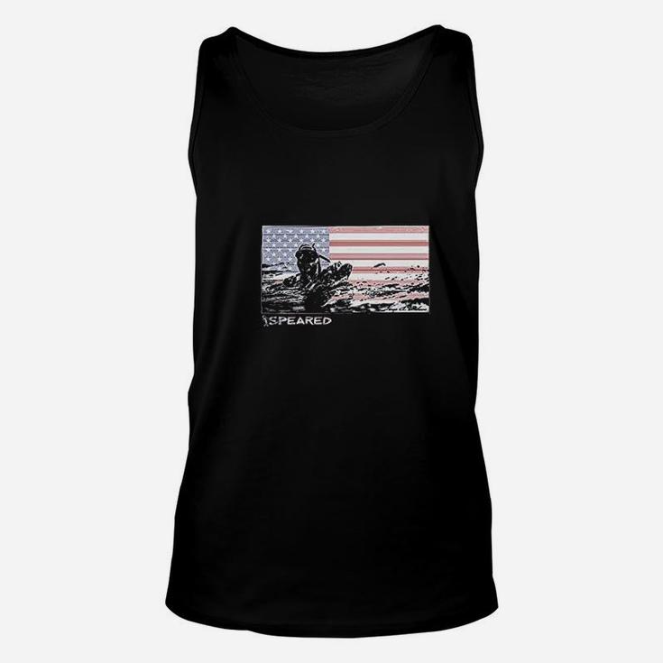 American Flag With Diver Unisex Tank Top