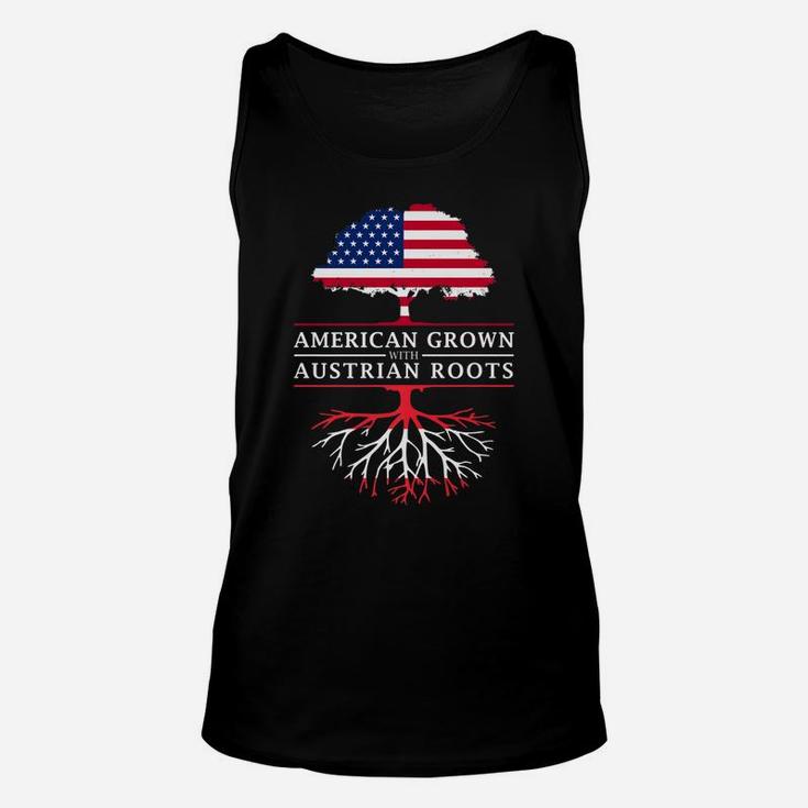 American Grown With Austrian Roots - Austria Unisex Tank Top