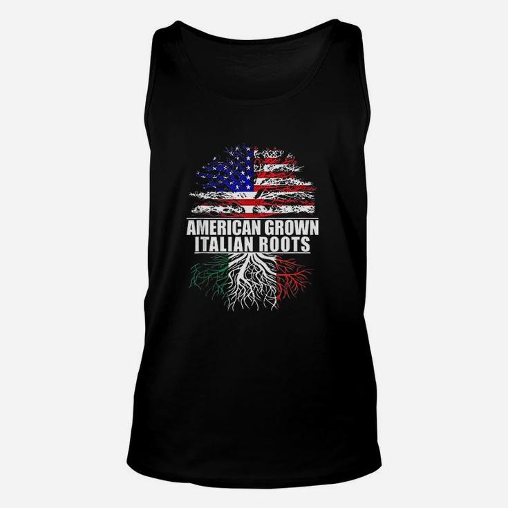 American Grown With Italian Roots Italy Unisex Tank Top
