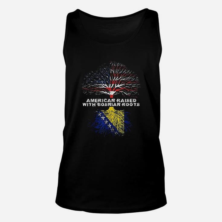 American Raised With Bosnian Roots Unisex Tank Top
