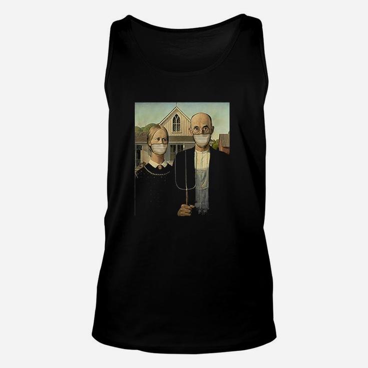 Americana Wearing Famous Painting Unisex Tank Top
