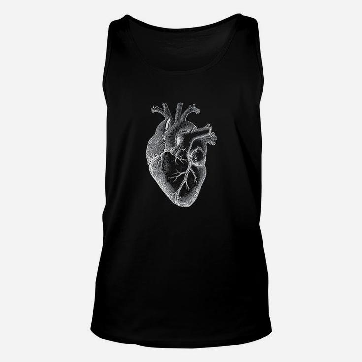 Anatomical Heart Illustration Spreading Love Valentine Art Unisex Tank Top