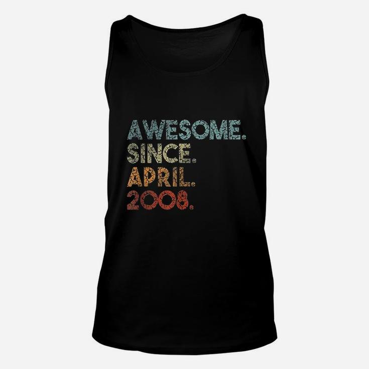 April 2008 Official Teenager 13Th Birthday 13 Years Old Unisex Tank Top