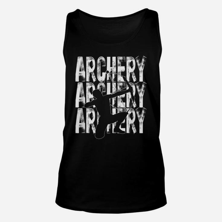 Archery Lovers Theme Graphic Design Bow Hunting Unisex Tank Top
