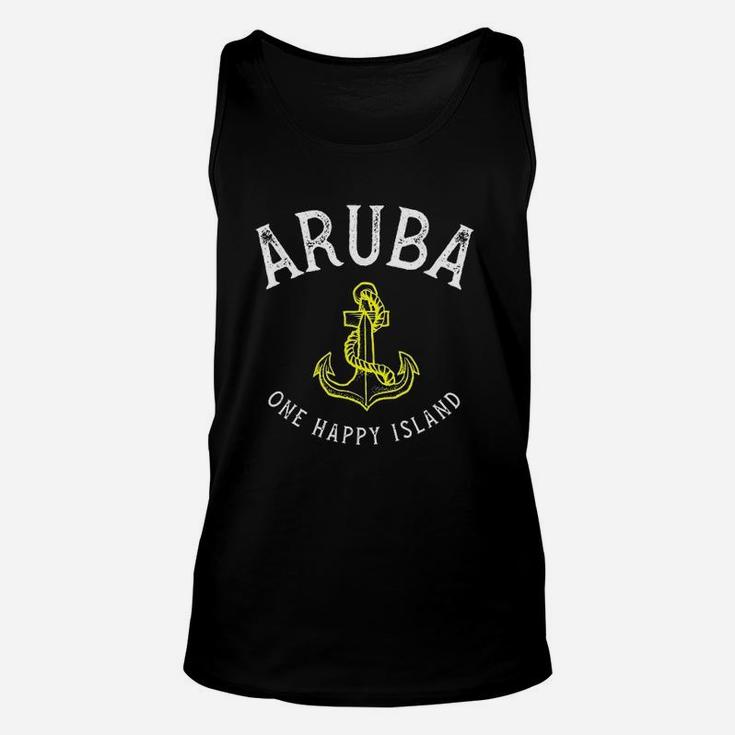 Aruba Is One Happy Island Travel Vacation Souvenir Unisex Tank Top