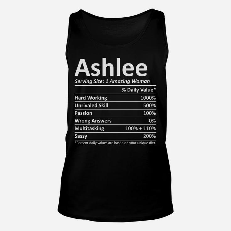 Ashlee Nutrition Personalized Name Funny Christmas Gift Idea Unisex Tank Top