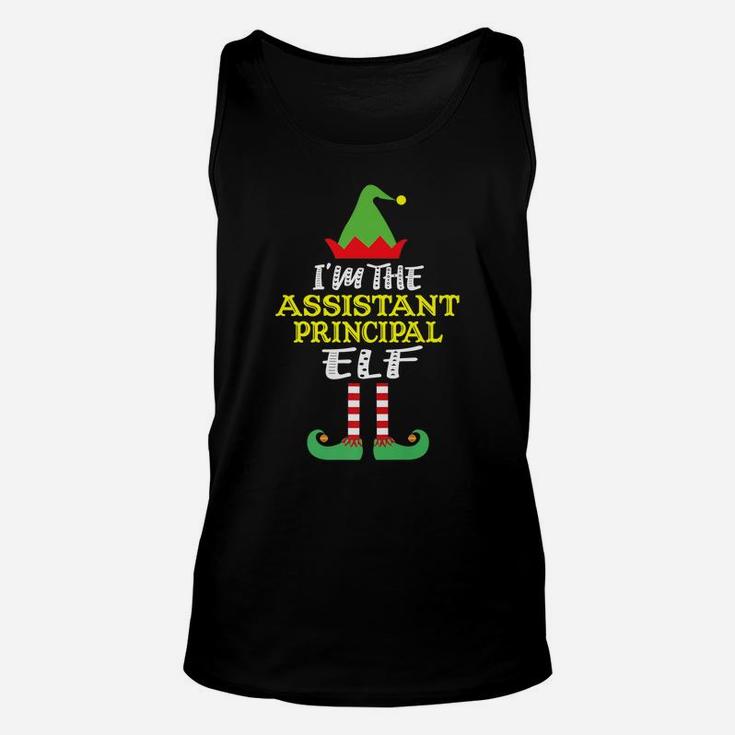 Assistant Principal Elf Group Matching Christmas Party Unisex Tank Top