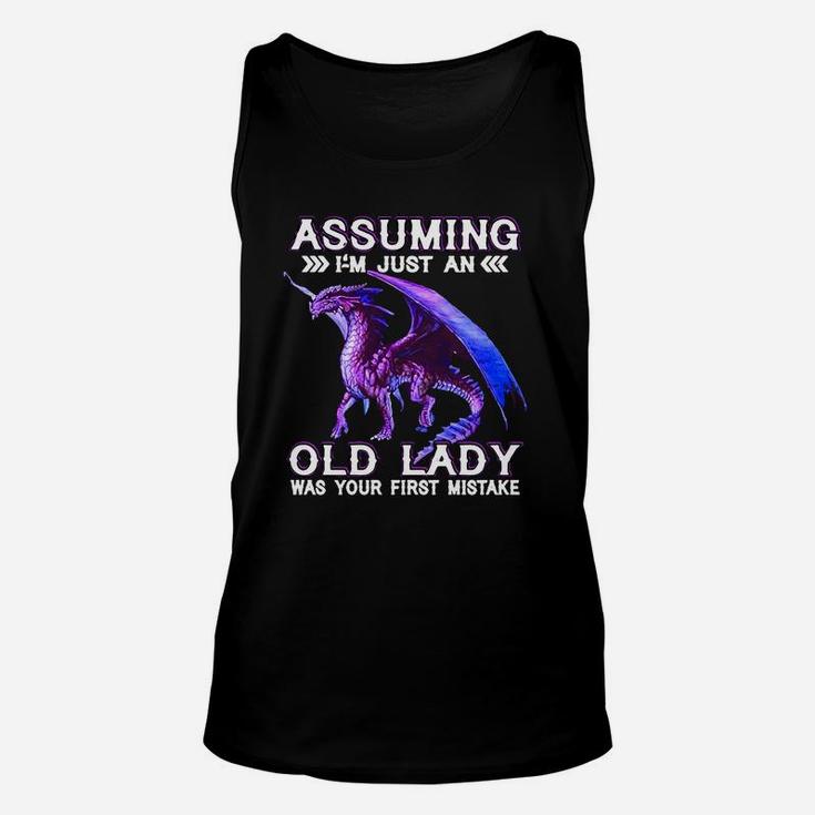Assuming I’m Just An Old Lady Was Your First Mistake Unisex Tank Top Assuming I’m Just An Old Lady Was Your First Mistake Unisex Tank Top