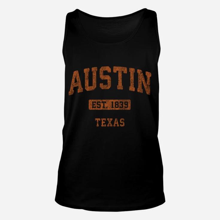 Austin Texas Tx Vintage Athletic Sports Design Sweatshirt Unisex Tank Top