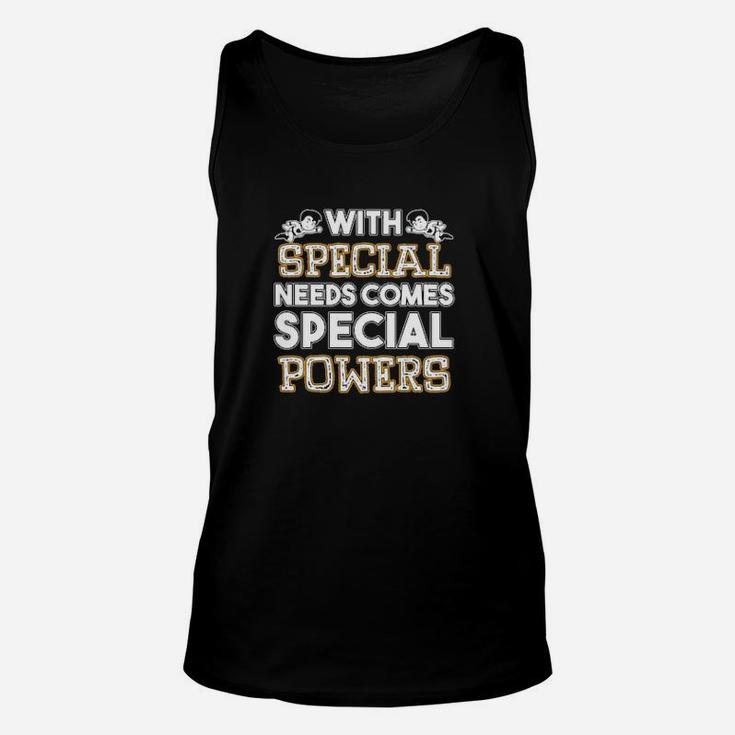 Autism Awareness Month With Special Needs Special Powers Unisex Tank Top