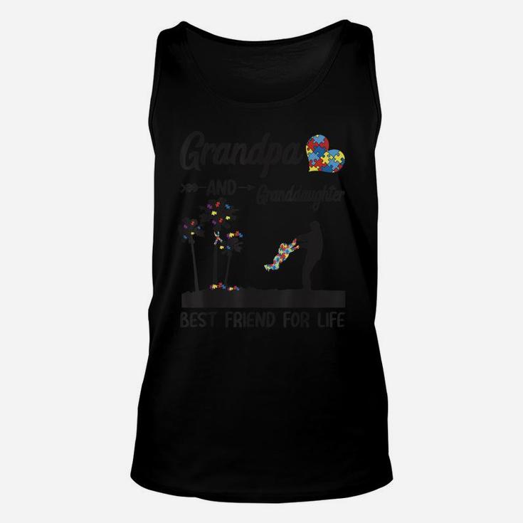 Autism Grandpa And Granddaughter Best Friend For Life Unisex Tank Top