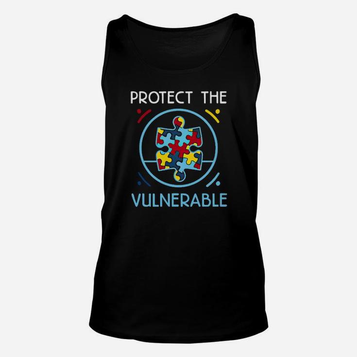 Autism Protect The Vulnerable Unisex Tank Top
