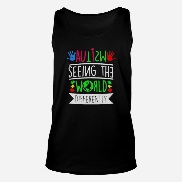 Autism Seeing The World Differently Unisex Tank Top