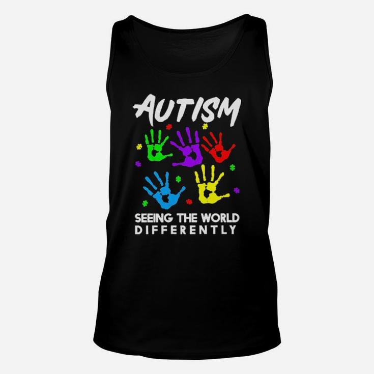 Autism Seeing The World Differently Unisex Tank Top
