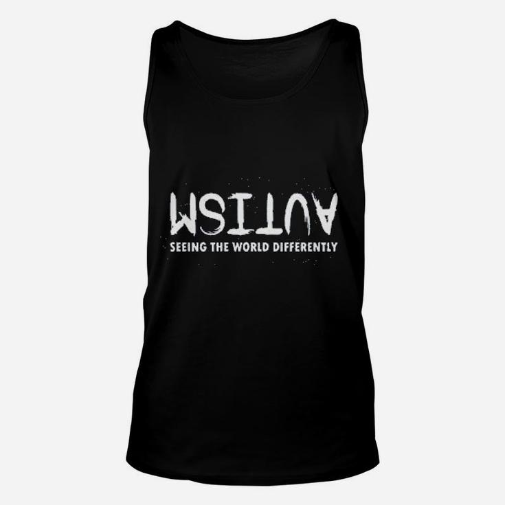 Autism Seeing World Differently Unisex Tank Top