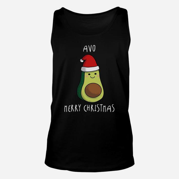 Avo Merry Christmas Sweatshirt, Funny Avocado Xmas Sweater Sweatshirt Unisex Tank Top