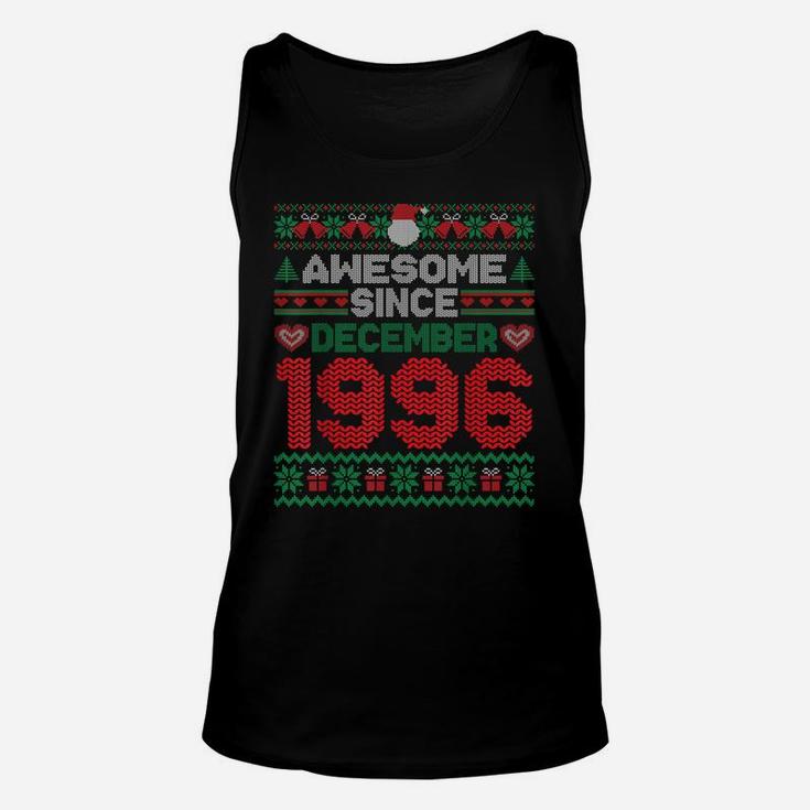 Awesome Since December 1996 25Th Birthday Christmas Unisex Tank Top