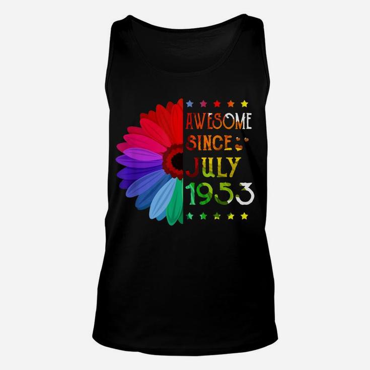 Awesome Since July 1953 68Th Birthday Gifts 68 Years Old Unisex Tank Top
