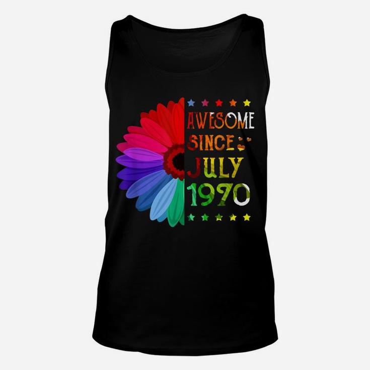 Awesome Since July 1970 51St Birthday Gifts 51 Years Old Unisex Tank Top
