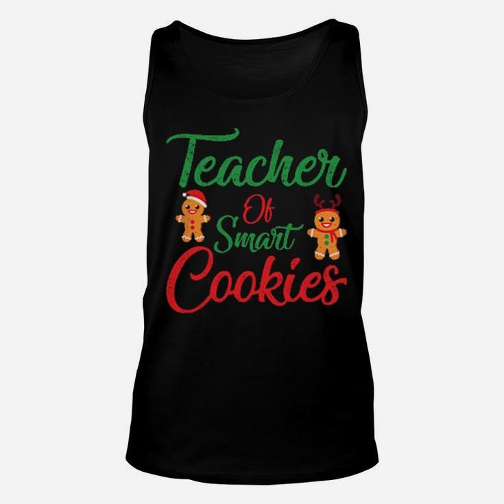 Baker Xmas Teacher Cute Gingerbread Cookies Unisex Tank Top