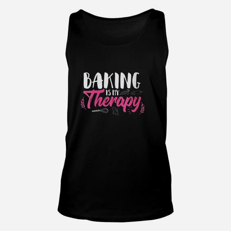 Baking Is My Therapy Unisex Tank Top