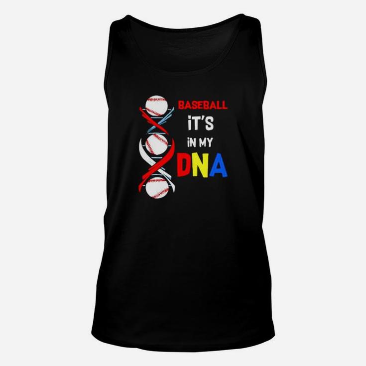 Baseball Its In My Dna Unisex Tank Top