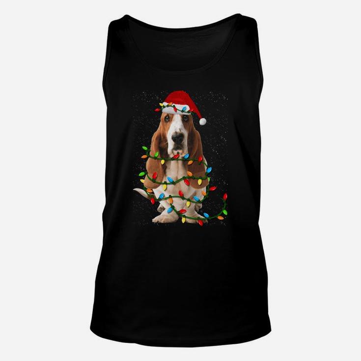 Basset Hound Christmas Funny Basset Hound Dog Lovers Gift Sweatshirt Unisex Tank Top