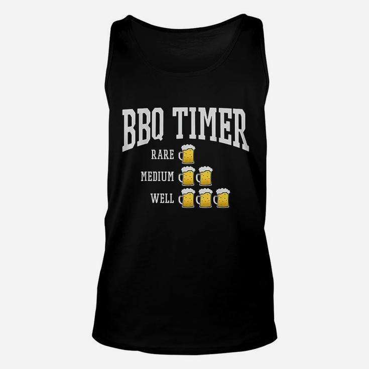 Bbq Timer  Grill Chef Grilling Cooking Beer Lover Unisex Tank Top