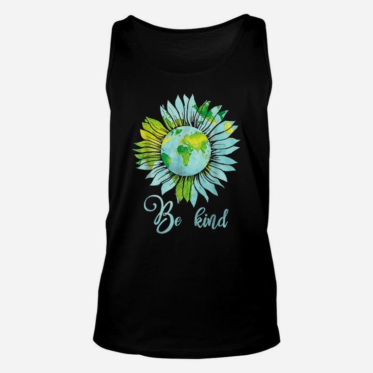 Be Kind Daisy Earth Hippie Shirt Flower Child Tee Unisex Tank Top