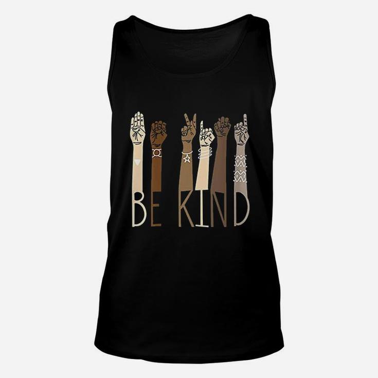 Be Kind Sign Language Hand Talking Unisex Tank Top