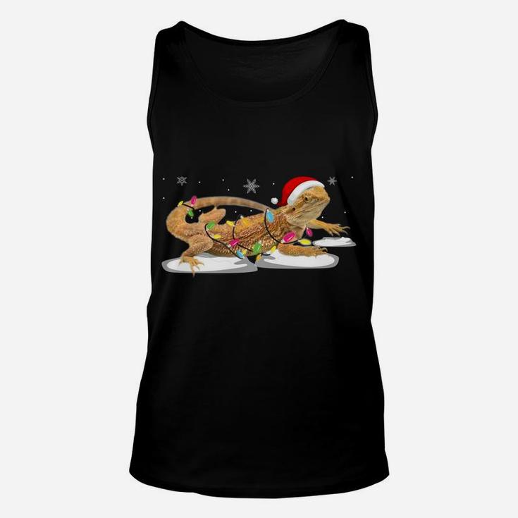 Bearded Dragon Funny Christmas Ornament Gift Ugly Sweatshirt Unisex Tank Top