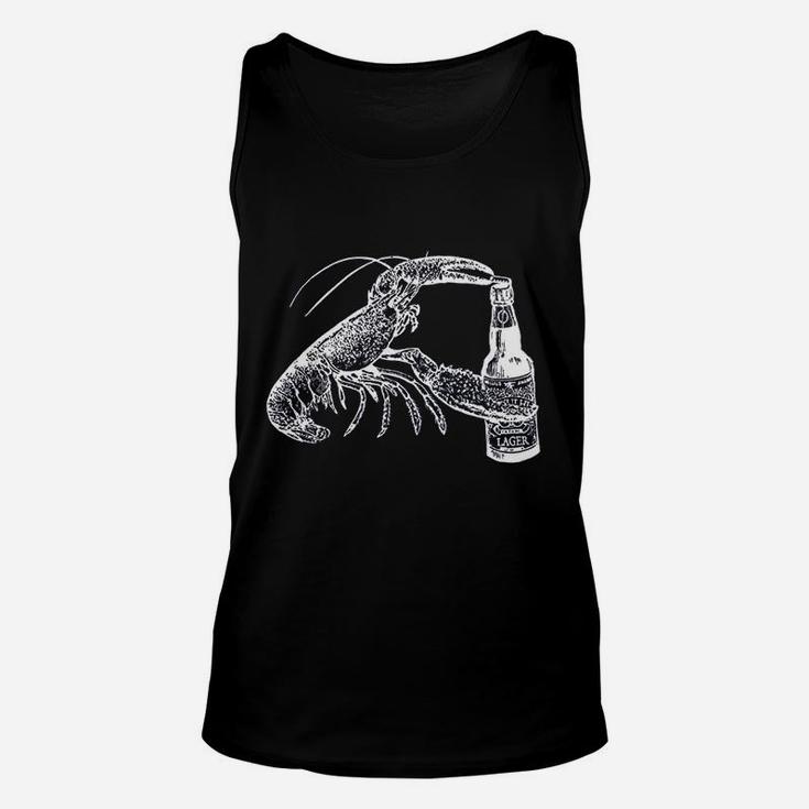 Beer Drinking Lobster Craft Beer Beach Vacation Gift Unisex Tank Top