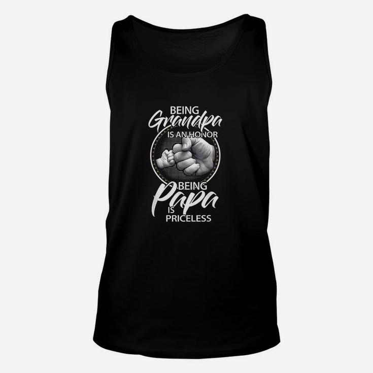 Being Grandpa Is An Honor Being Papa Is Priceless Unisex Tank Top