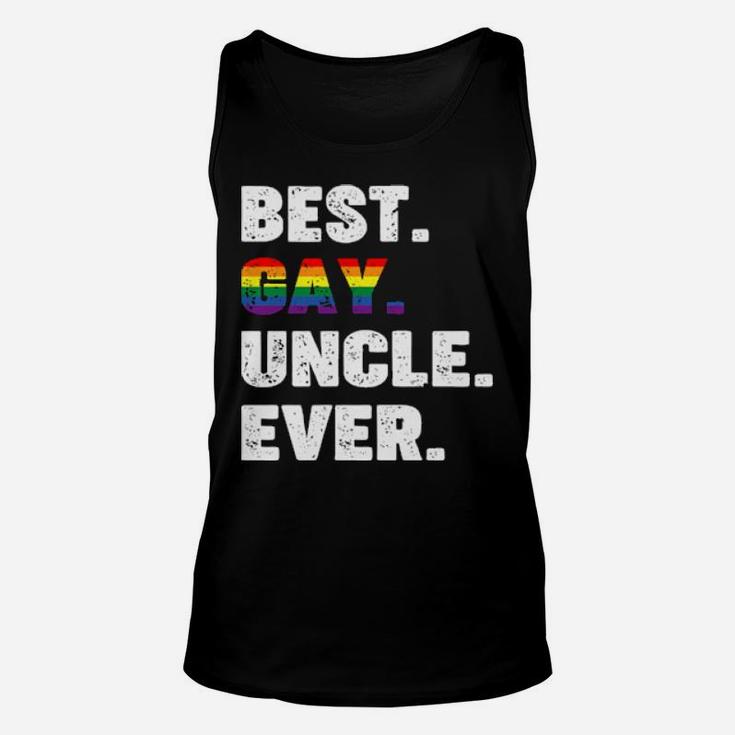 Best Gay Uncle Ever Lgbt Pride Unisex Tank Top