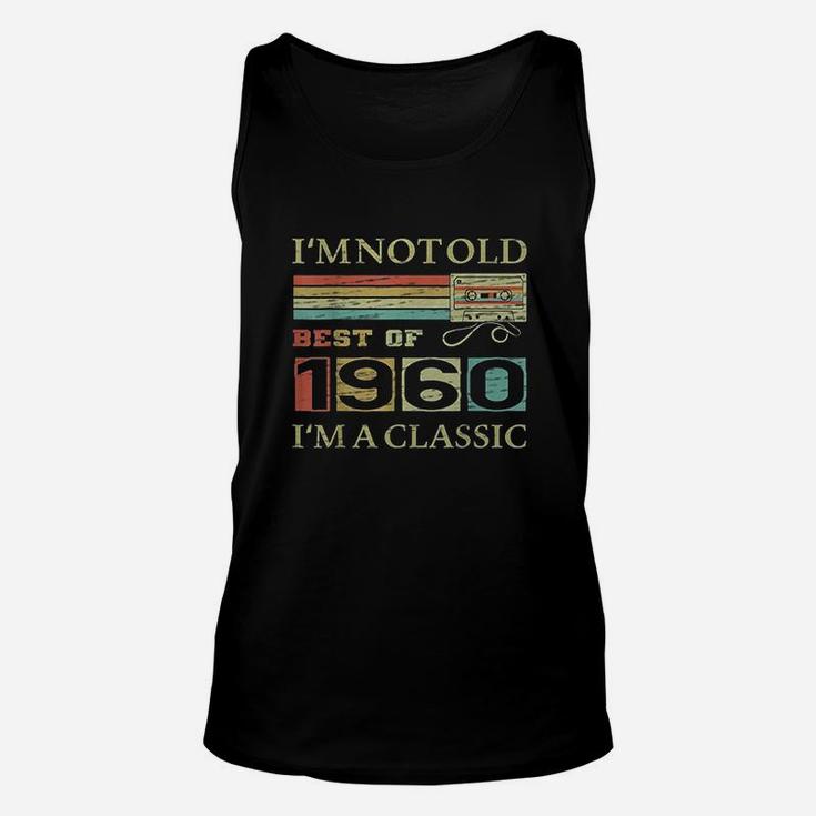 Best Of 1960 61St Birthday Gifts Cassette Tape Vintage Unisex Tank Top