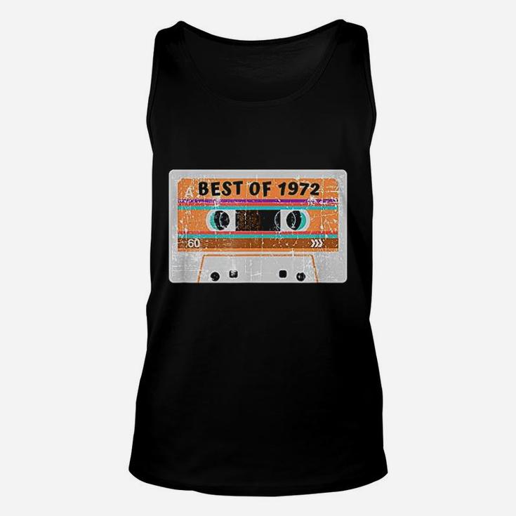 Best Of 1972 49Th Birthday Cassette Tape Vintage Unisex Tank Top