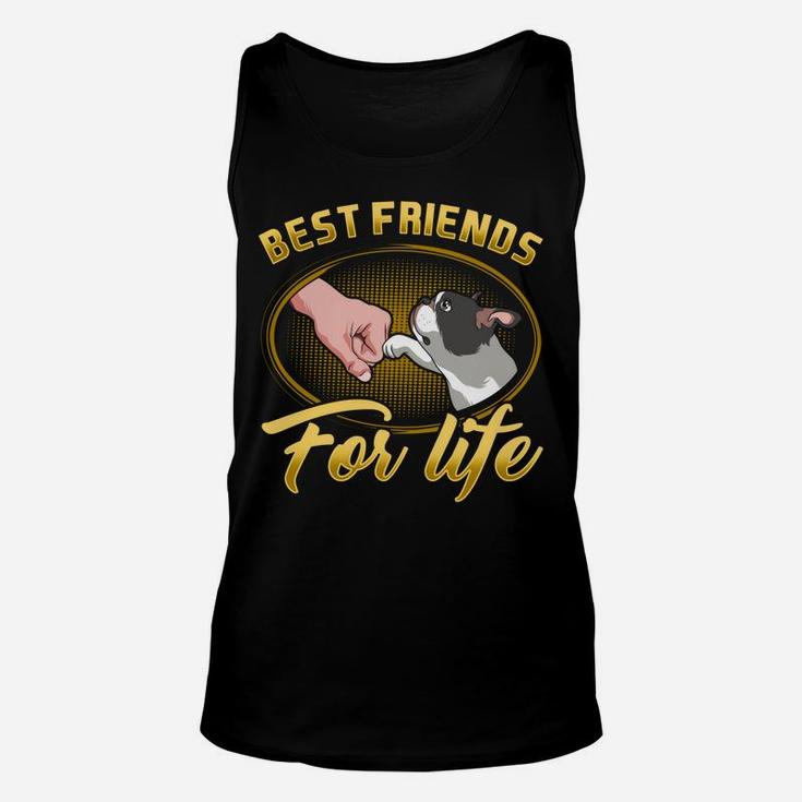 Bestfriends For Life Boston Terrier Dog Mom Dog Dad Funny Unisex Tank Top